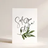 Листівка "Soli Deo Gloria"